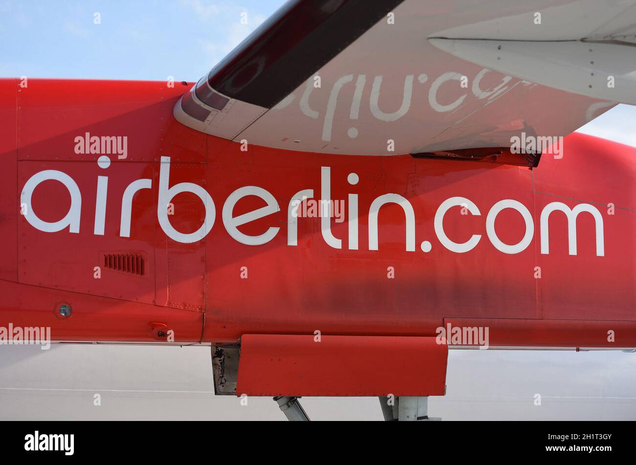 Flugzeug der ehemaligen Airberlin, Deutschland, Europa - Airplane of the former Airberlin, Germany, Europe Stock Photo