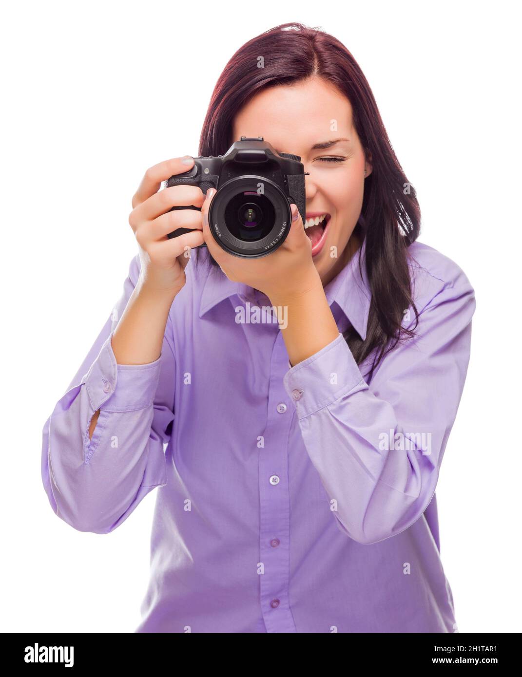 Attractive young mixed race woman hi-res stock photography and images ...