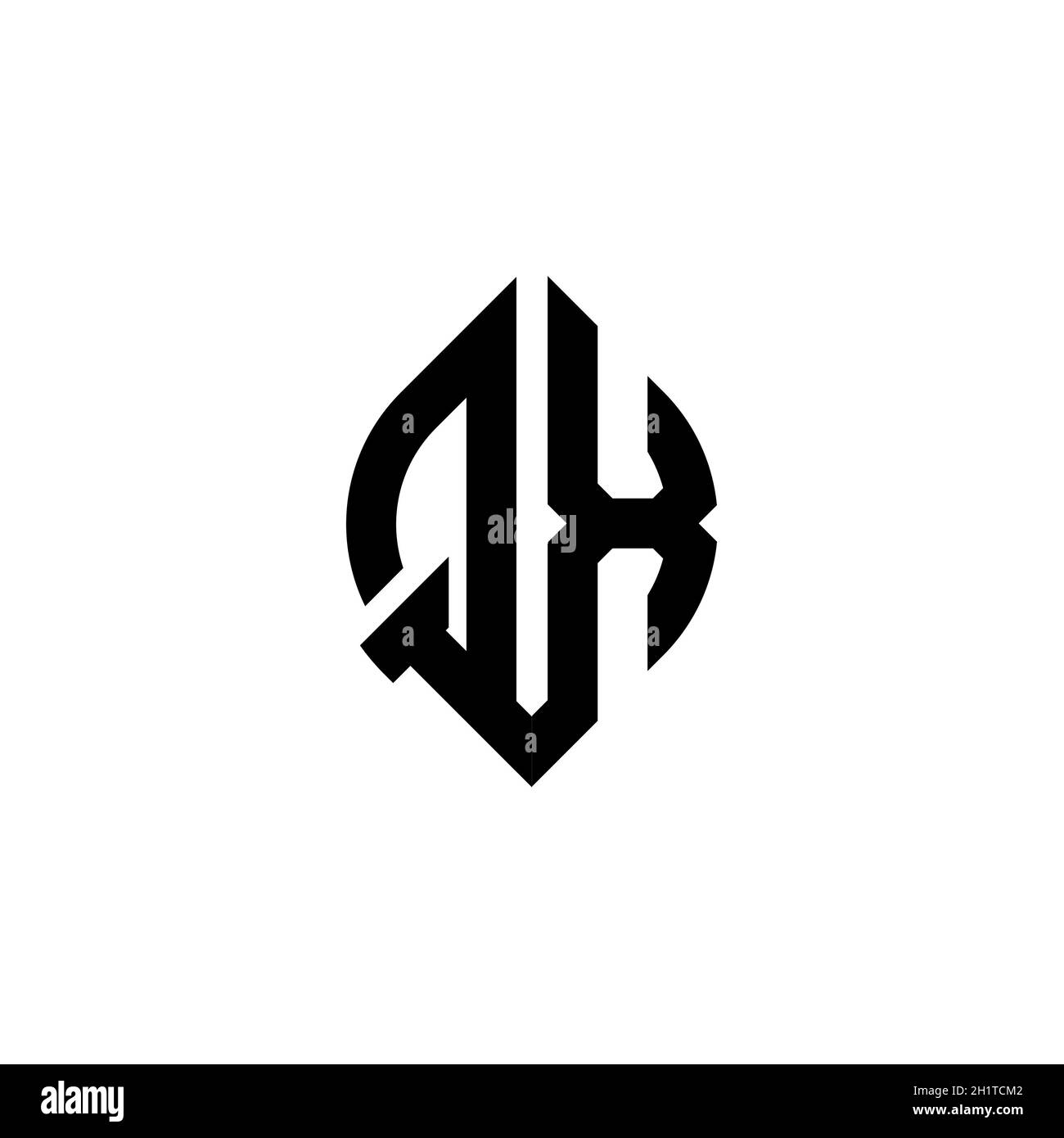 Logo monogram initial geometric shape style design. Esports logo, brand
