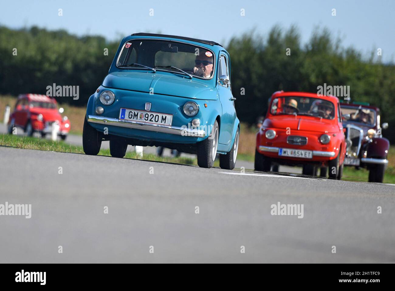 U30-Treffen im Almtal für Fahrzeuge mit weniger als 30 PS, Österreich, Europa - U30 meeting in Almtal for vehicles with less than 30 HP, Austria, Euro Stock Photo