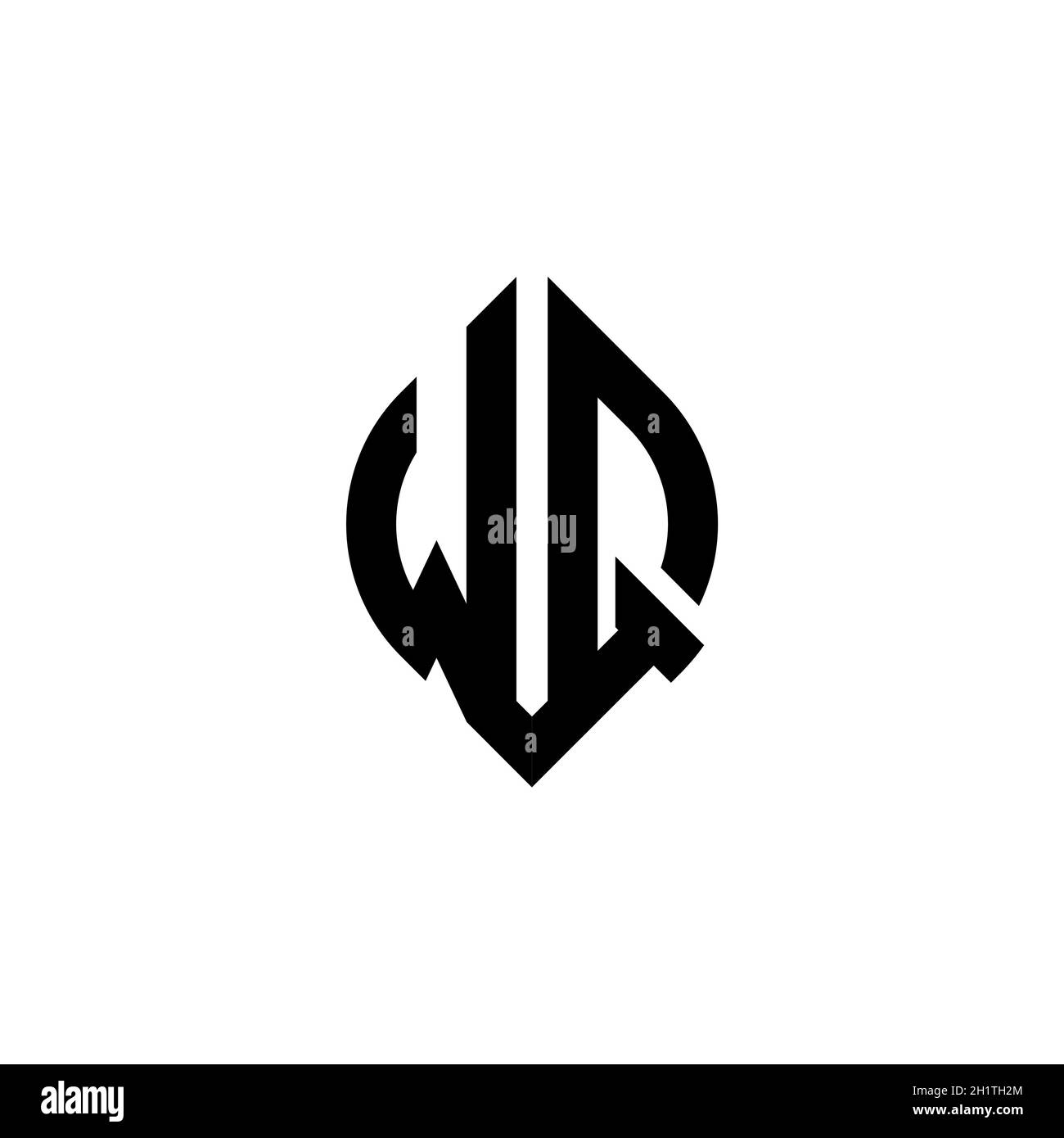 Monogram WQ Logo Design By Vectorseller | TheHungryJPEG