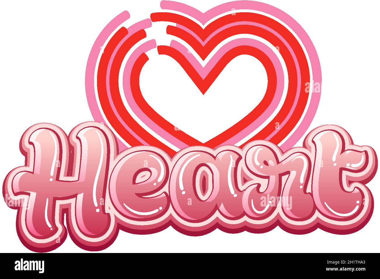 Isolated heart icon on white background illustration Stock Vector Image ...