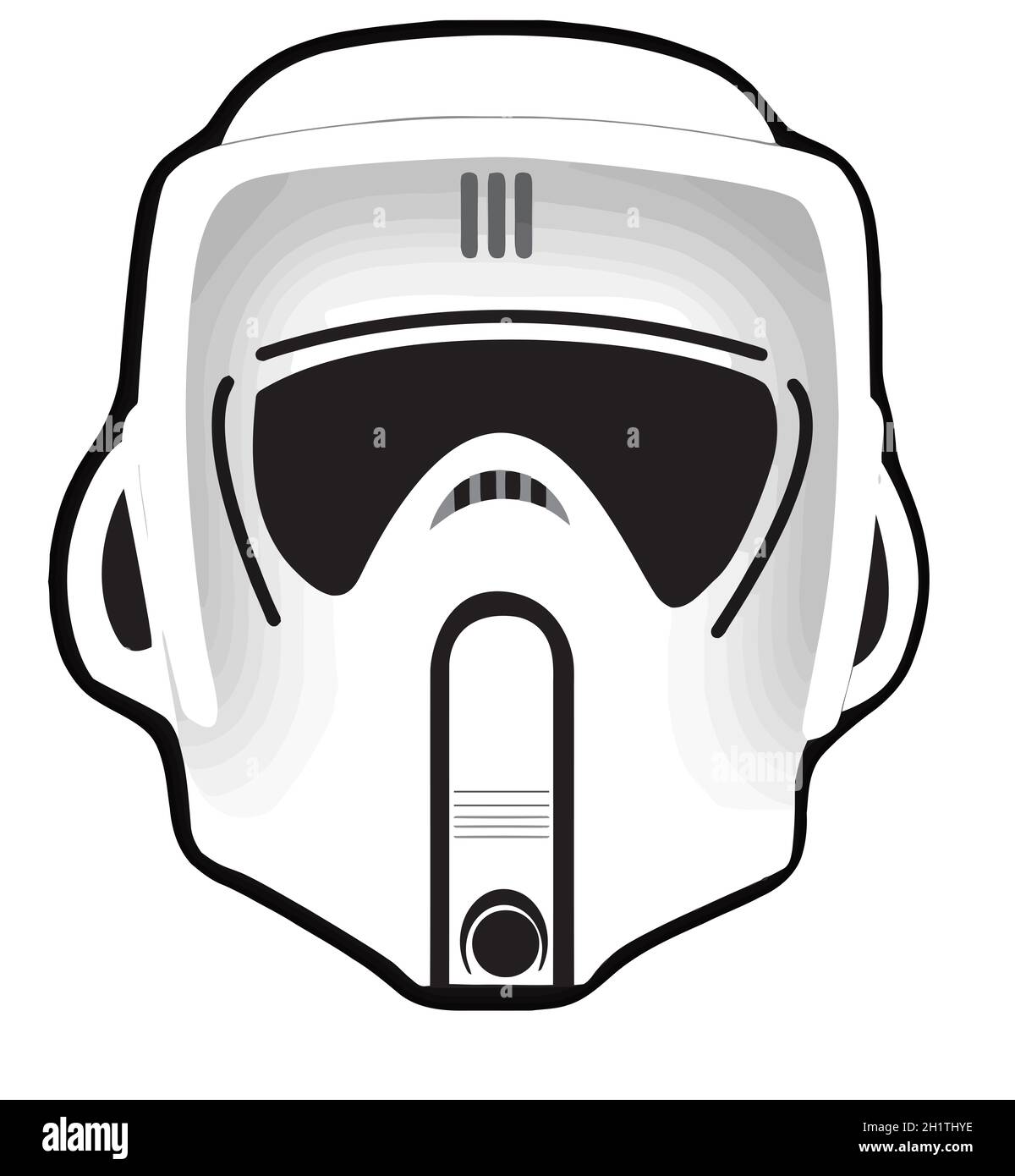 clone trooper illustration star wars helmet character helmet Stock