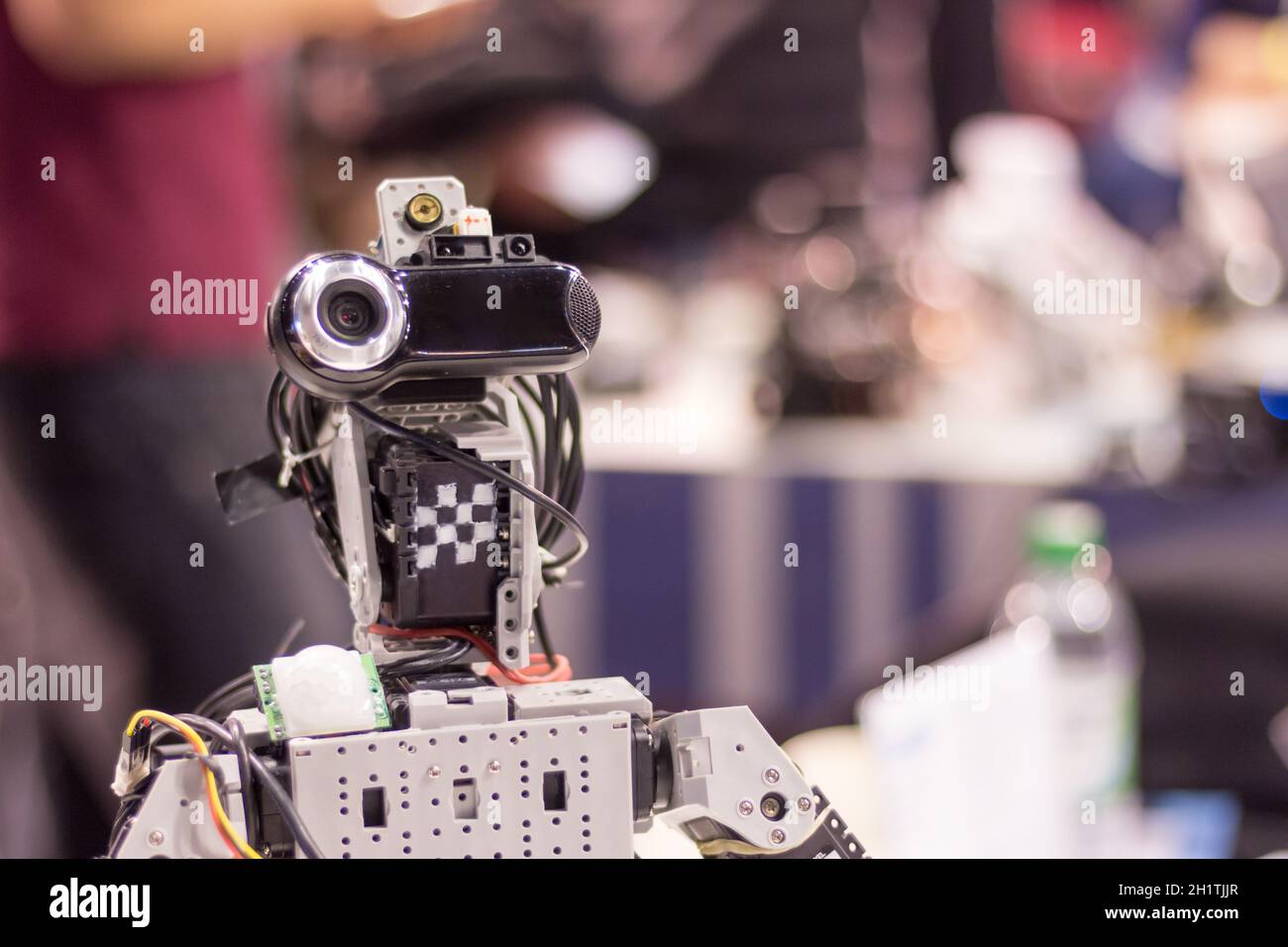 Android with build in webcam, self build autonomous robot Stock Photo -  Alamy