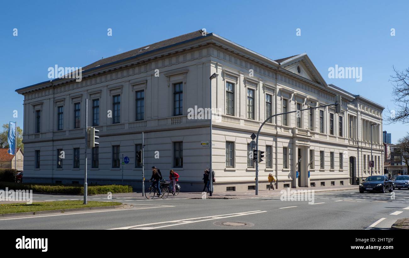 Das Prinzenpalais ist ein Ausstellungsgebäude des Landesmuseums für Kunst und Kulturgeschichte Oldenburg und beherbergt die Galerie Neue Meister - Pan Stock Photo