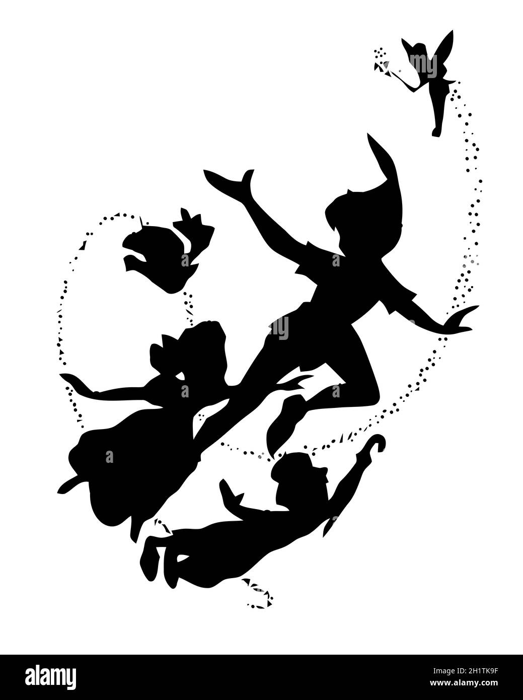 Free Printable Peter Pan Silhouette Free Printable Peter Pan Silhouette