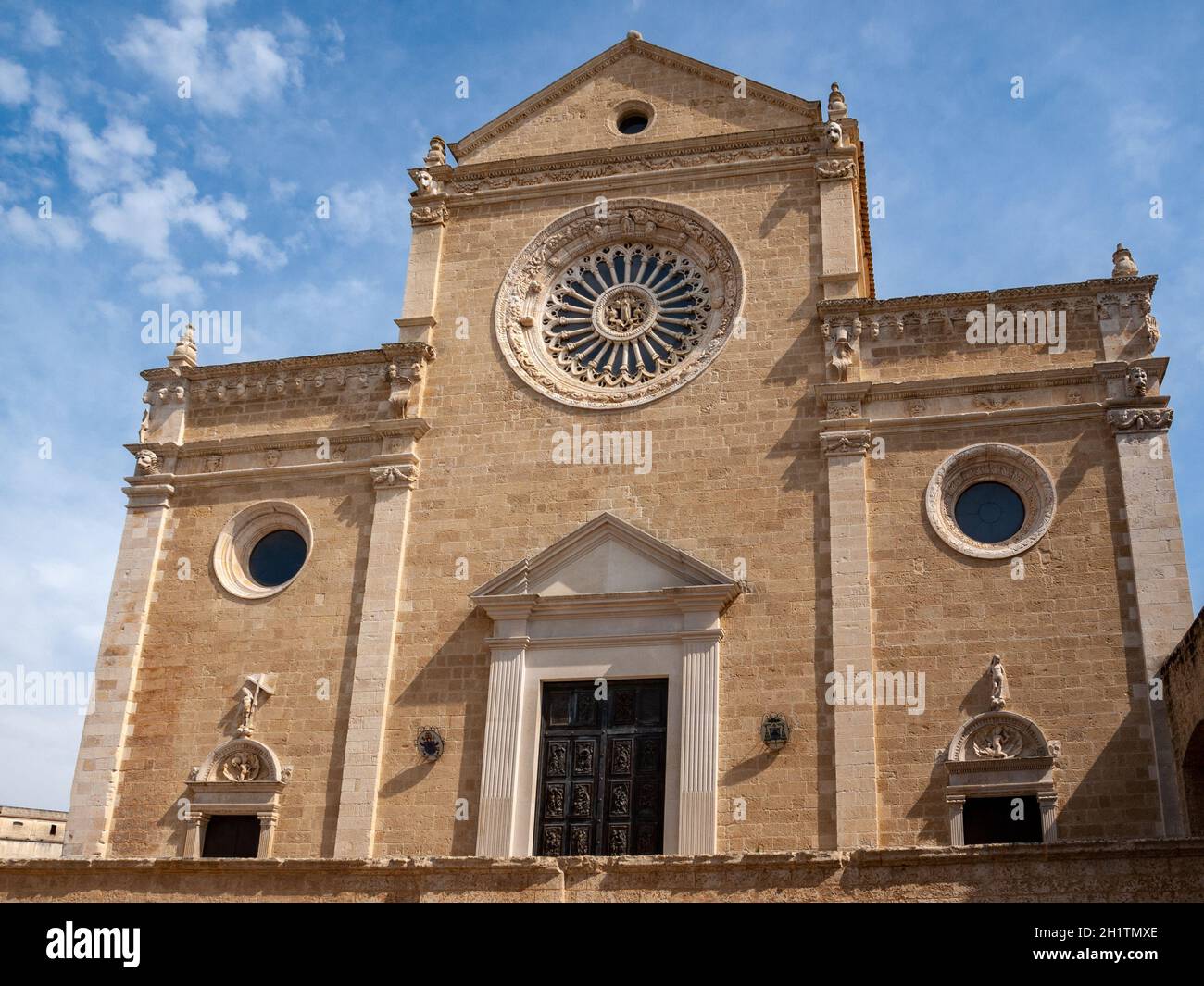 West front of the cathedral  in Gravina in Puglia. Italy Stock Photo
