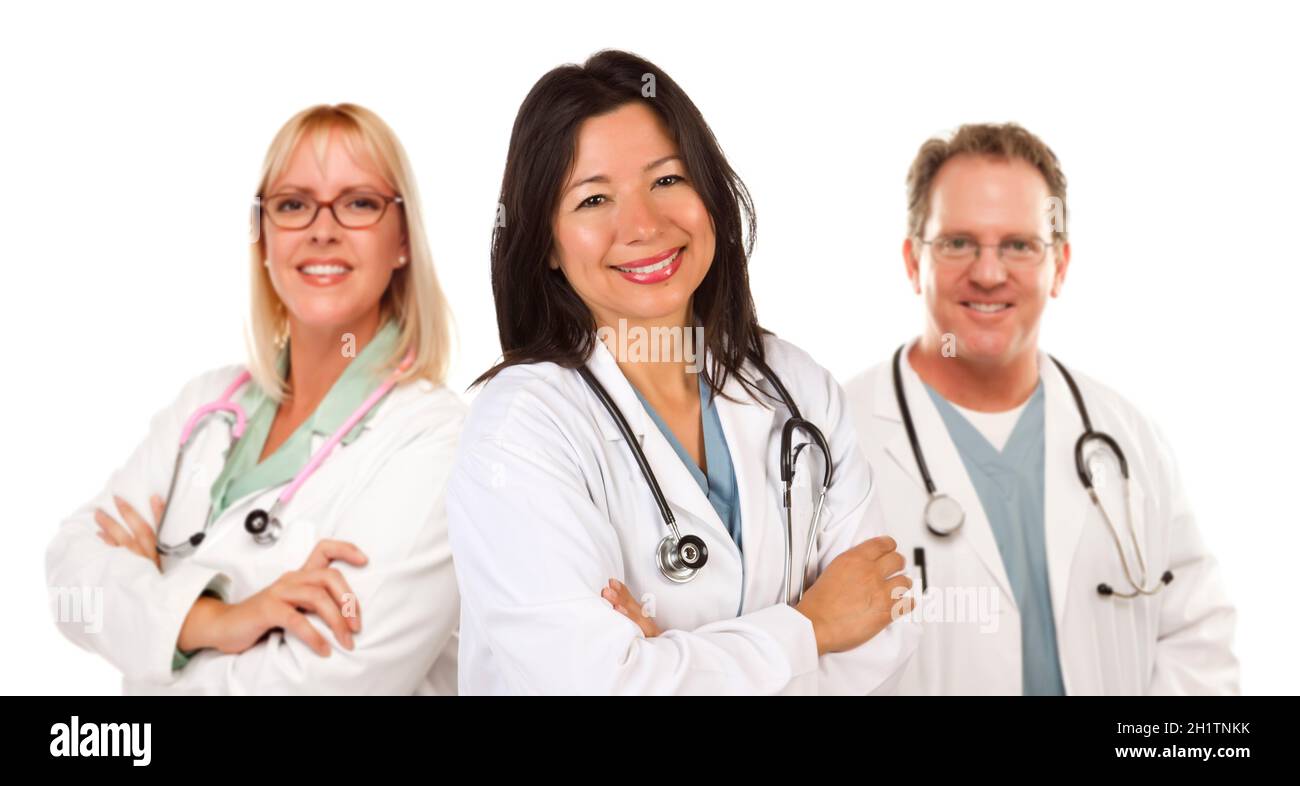 Friendly hispanic female doctor hi-res stock photography and images - Alamy