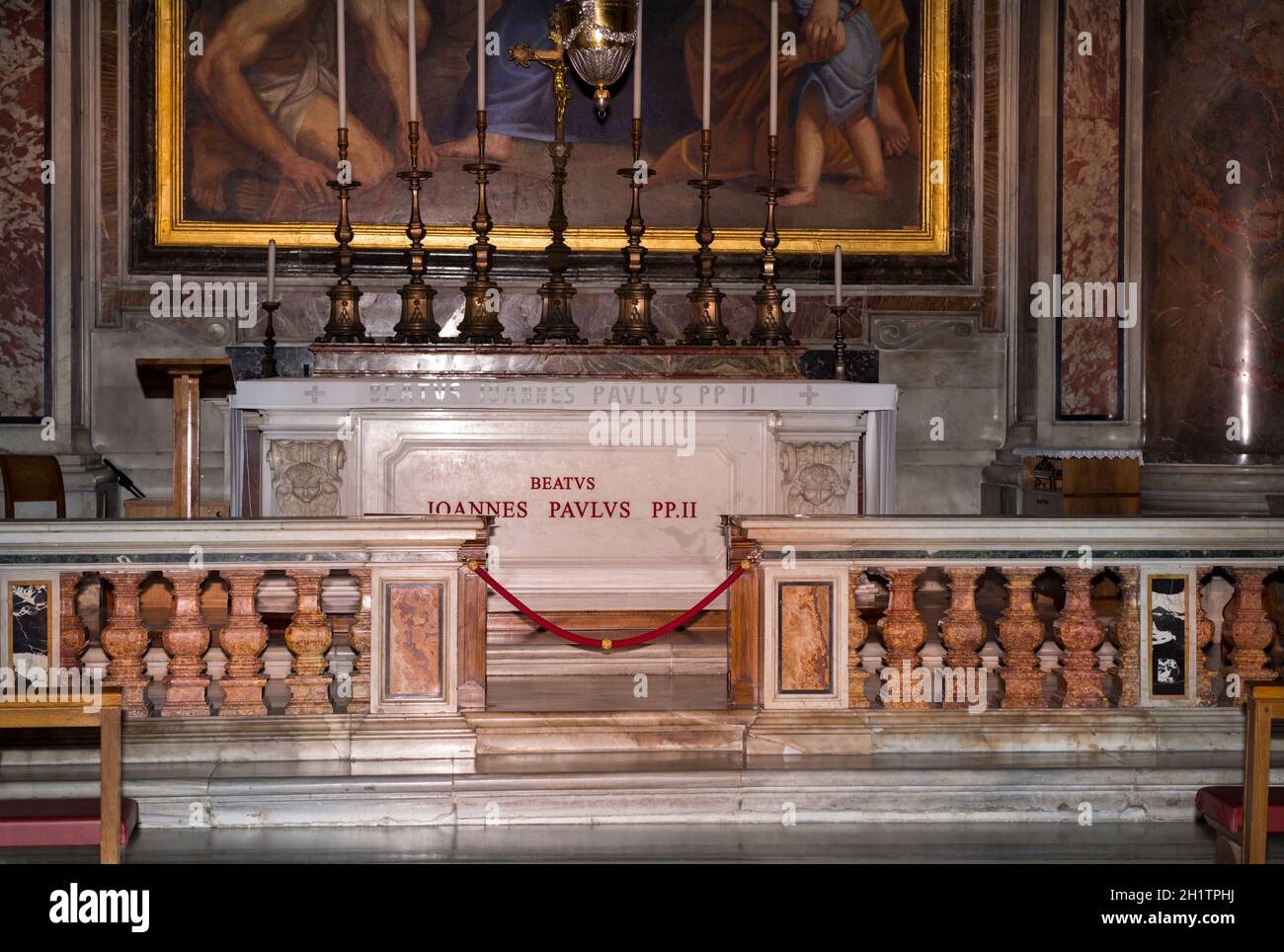 Tomb of Pope John Paul II.Vatican.Italy Stock Photo - Alamy