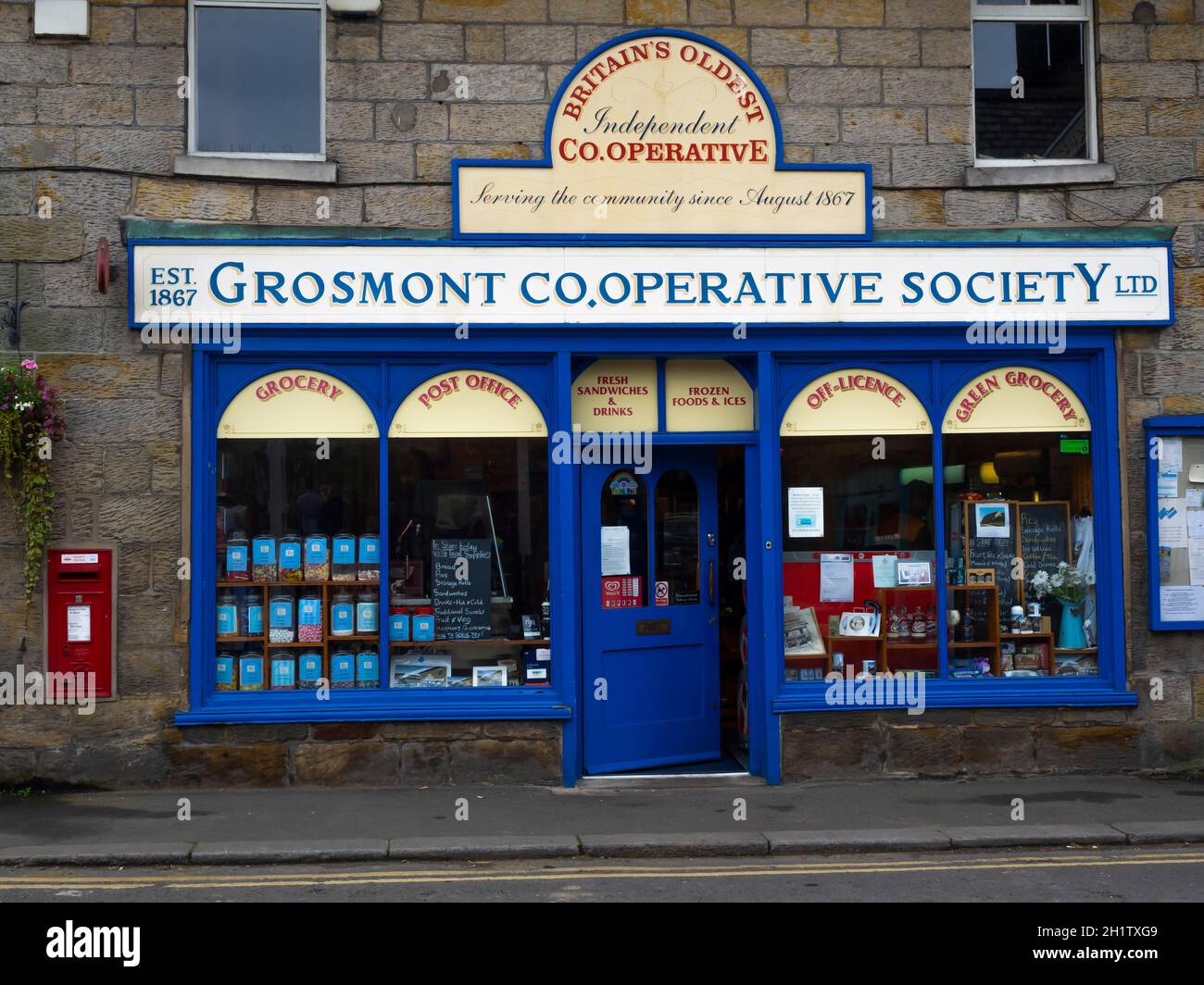 Britains oldest independent Cooperative store extablished in Grosmont North Yorkshire in August 1867 Stock Photo