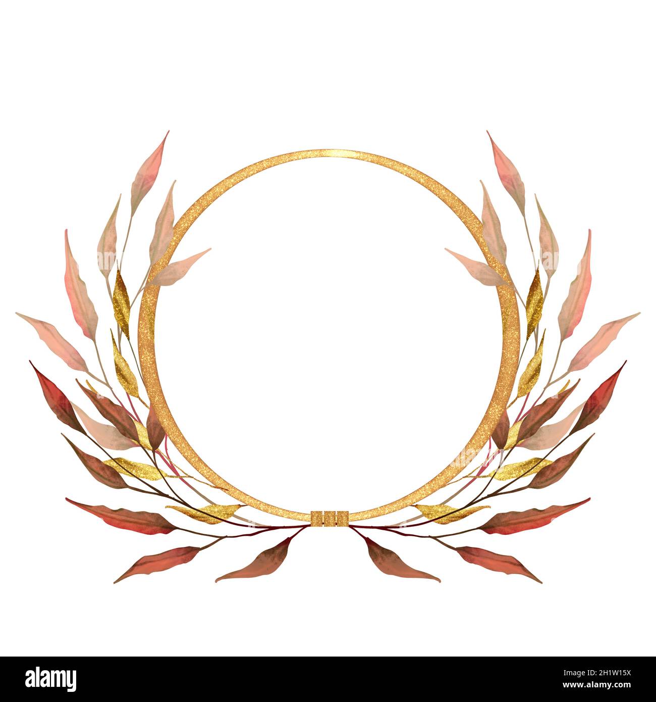Gold red floral border design hi-res stock photography and images - Alamy