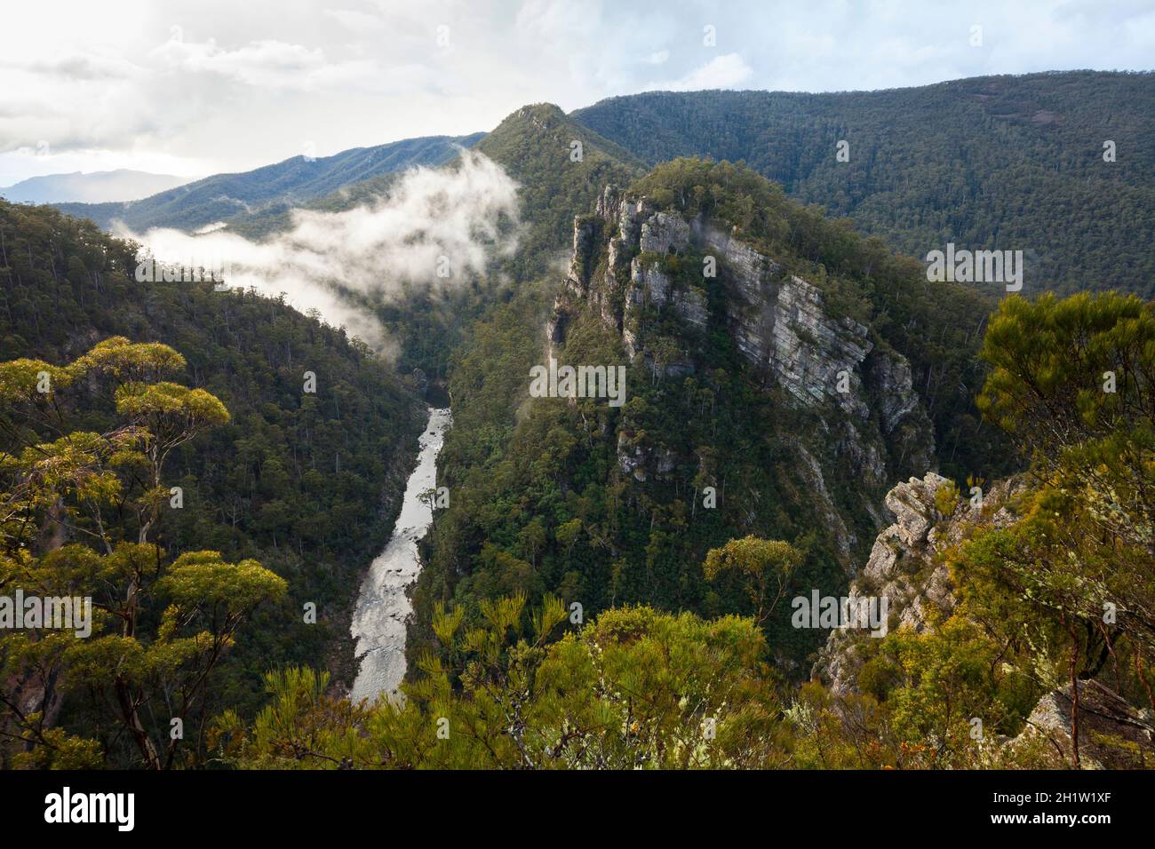 Alum Cliffs - Tasmania Stock Photo