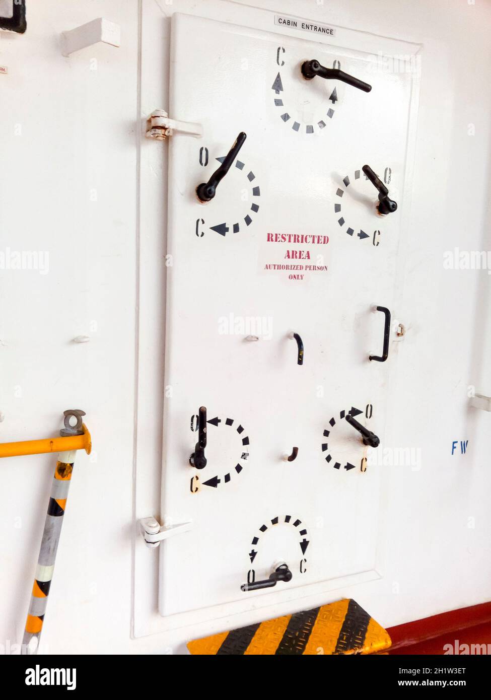 Novorossiysk, Russia August 20, 2017 The porthole of the porthole in