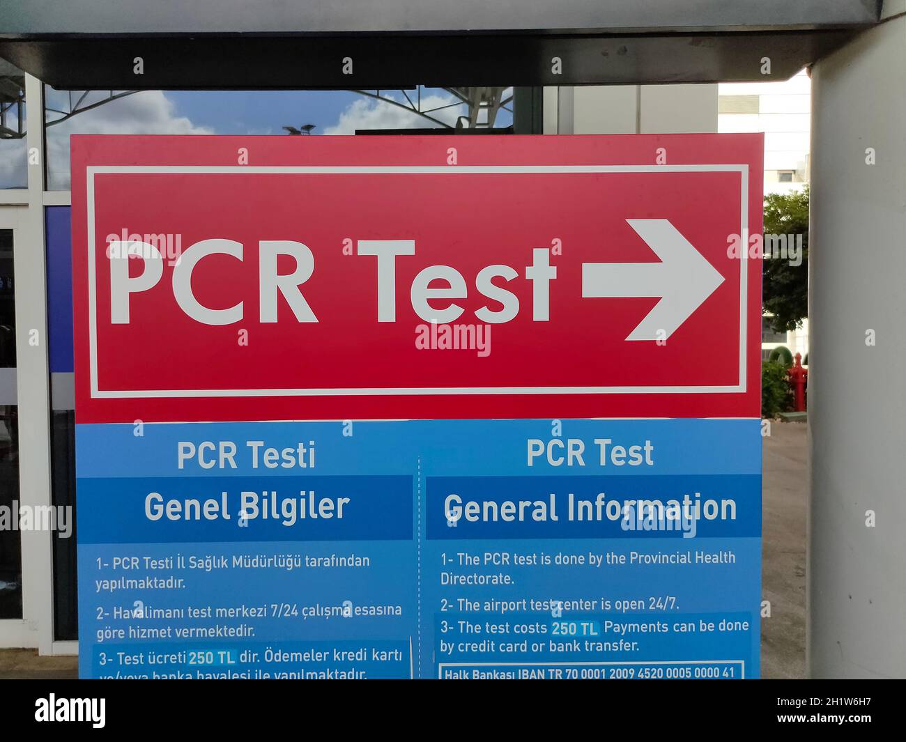 Antalya, Turkey May 11, 2021 PCR Testing Center at Terminal of