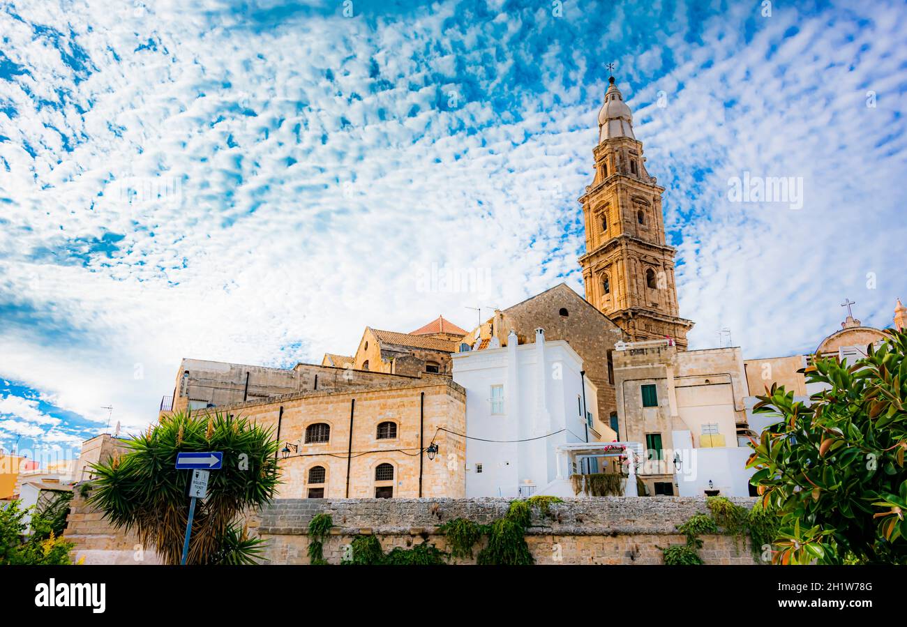 MONOPOLI, ITALY - SEP 2, 2020: Cathedral Maria Santissima della Madia (Basilica Cattedrale Maria Santissima della Madia), Monopoli, Apulia, Italy Stock Photo