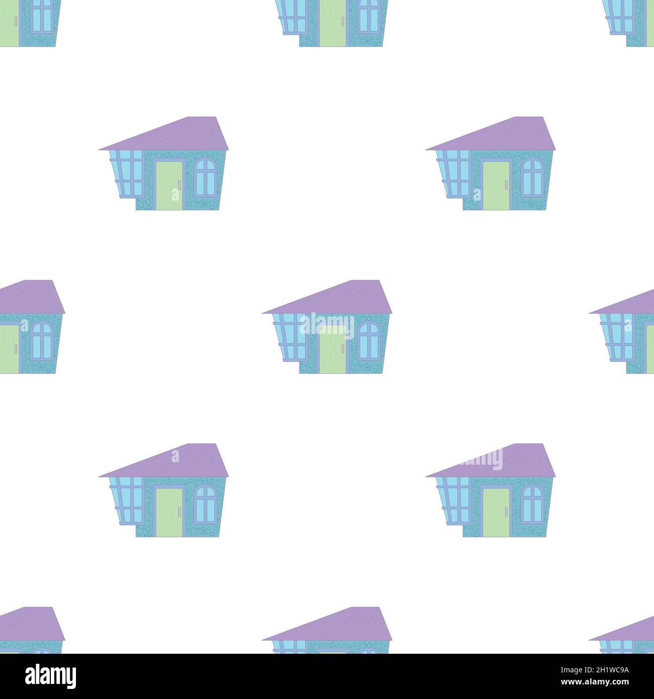Blue cottage pattern seamless background texture repeat wallpaper ...