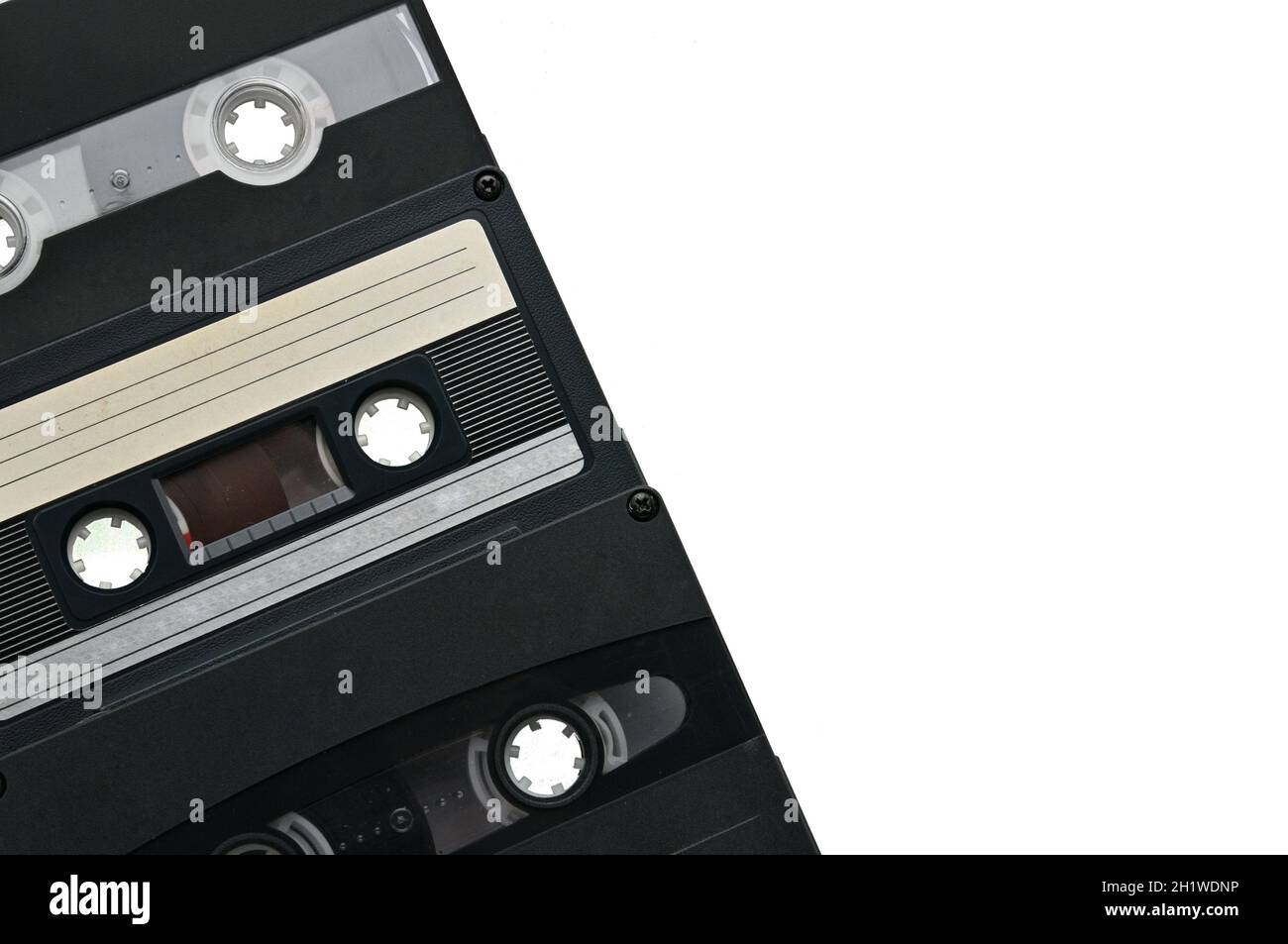 Compact audio cassette for use on audio tape recorders, music players