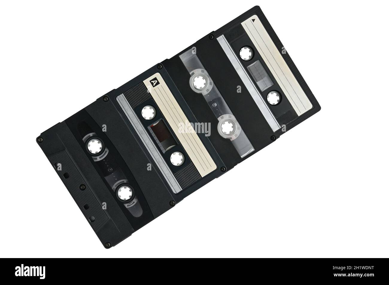 Compact audio cassette for use on audio tape recorders, music players