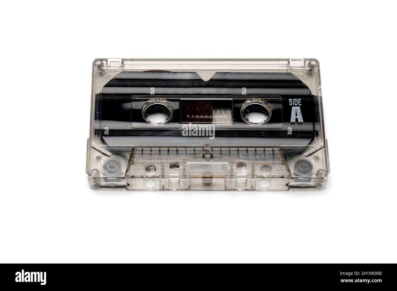 Vintage compact audio tapes for recording on an isolated white
