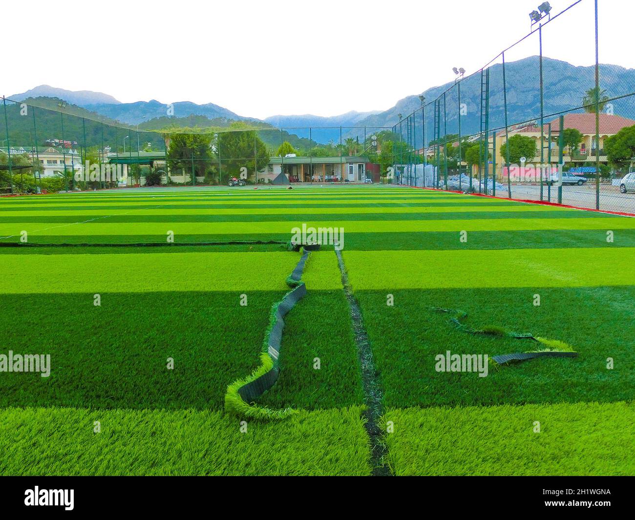 artificial green grass at Kemer, Antalya, Turkey Stock Photo Alamy