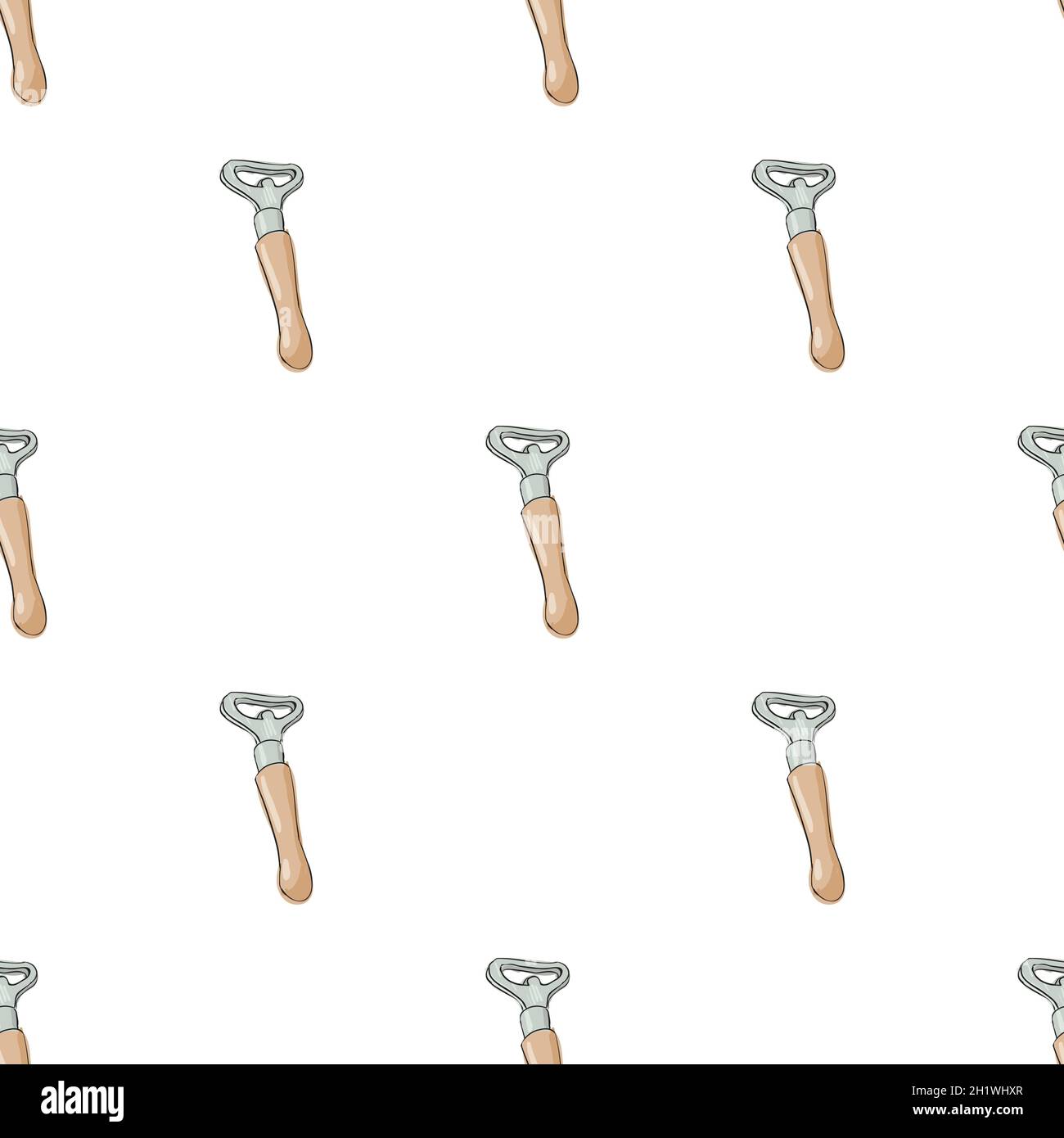 Beer bottle opener pattern seamless background texture repeat wallpaper ...