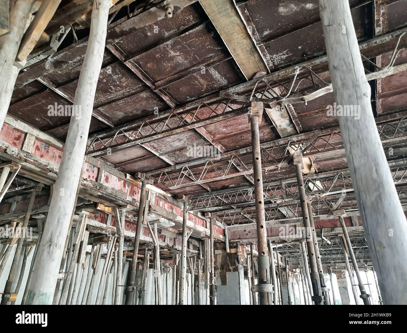 concrete, foundation, build, work, construction, pump, cement, house, pour, job, lattice, liquid, worker, casting, craftsman, fitter, technology, tube Stock Photo