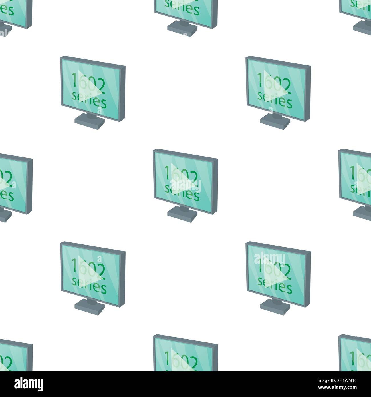 View series on TV pattern seamless background texture repeat wallpaper geometric vector Stock Vector