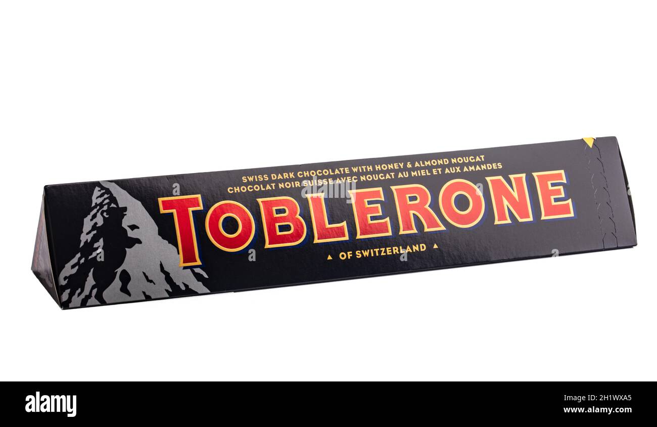 CDG Airport, Paris - 12/22/18: Toblerone promo stand in sweets shop at Paris  airport. Yellow vintage bicycle with happy holidays design Stock Photo -  Alamy