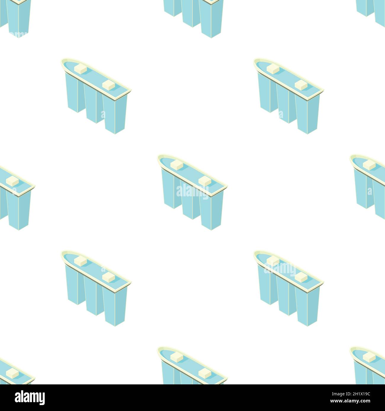 Marina Bay Sands hotel in Singapore pattern seamless background texture
