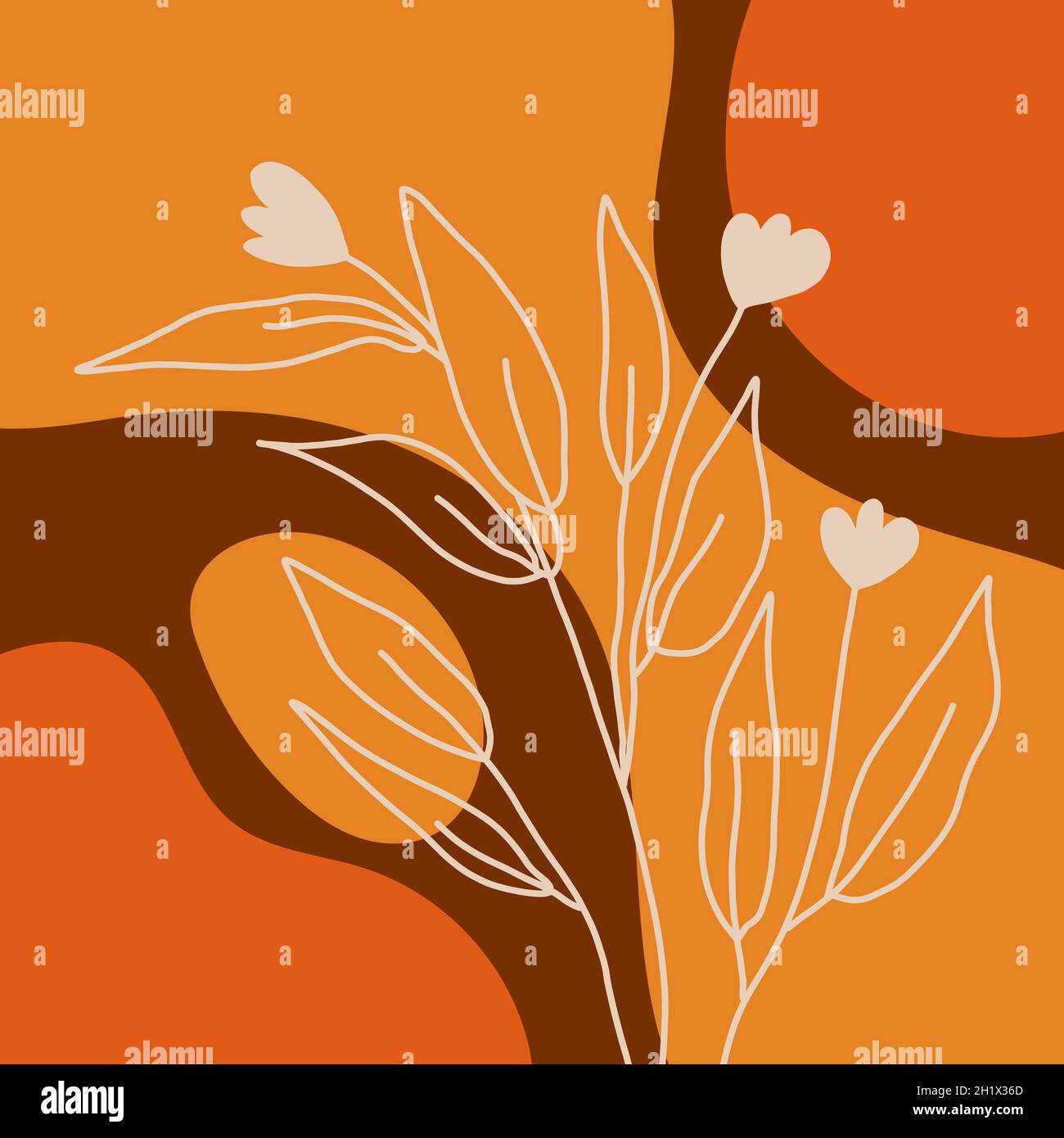 Botanical wall art vector set Stock Vector Image & Art Alamy