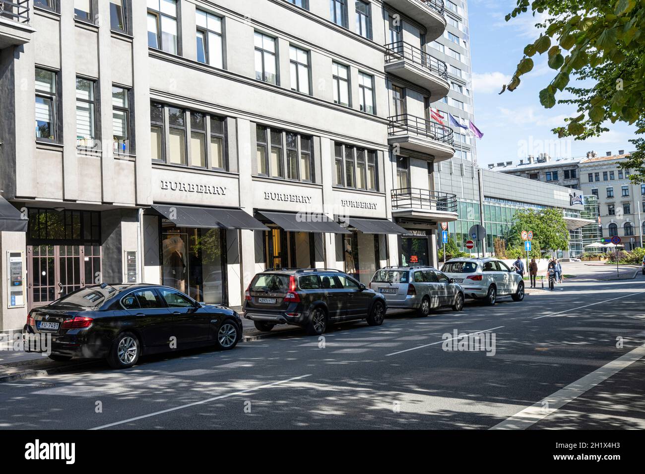 Riga, Latvia. August 2021. the windows of the Burberry brand in a street in  the city center Stock Photo - Alamy