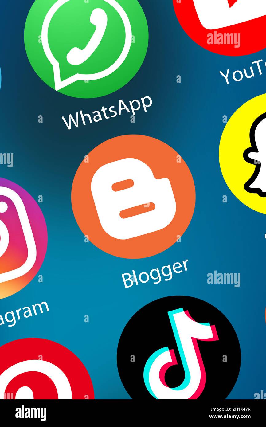 Blogger logo hi-res stock photography and images - Alamy