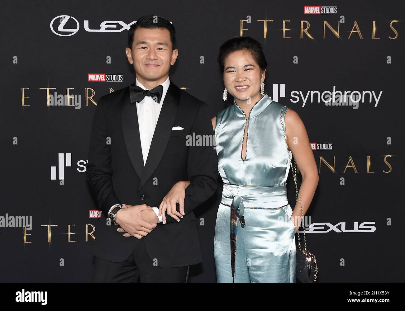 Los Angeles, USA. 18th Oct, 2021. (LR) Ronny Chieng and Wife Hannah(02)