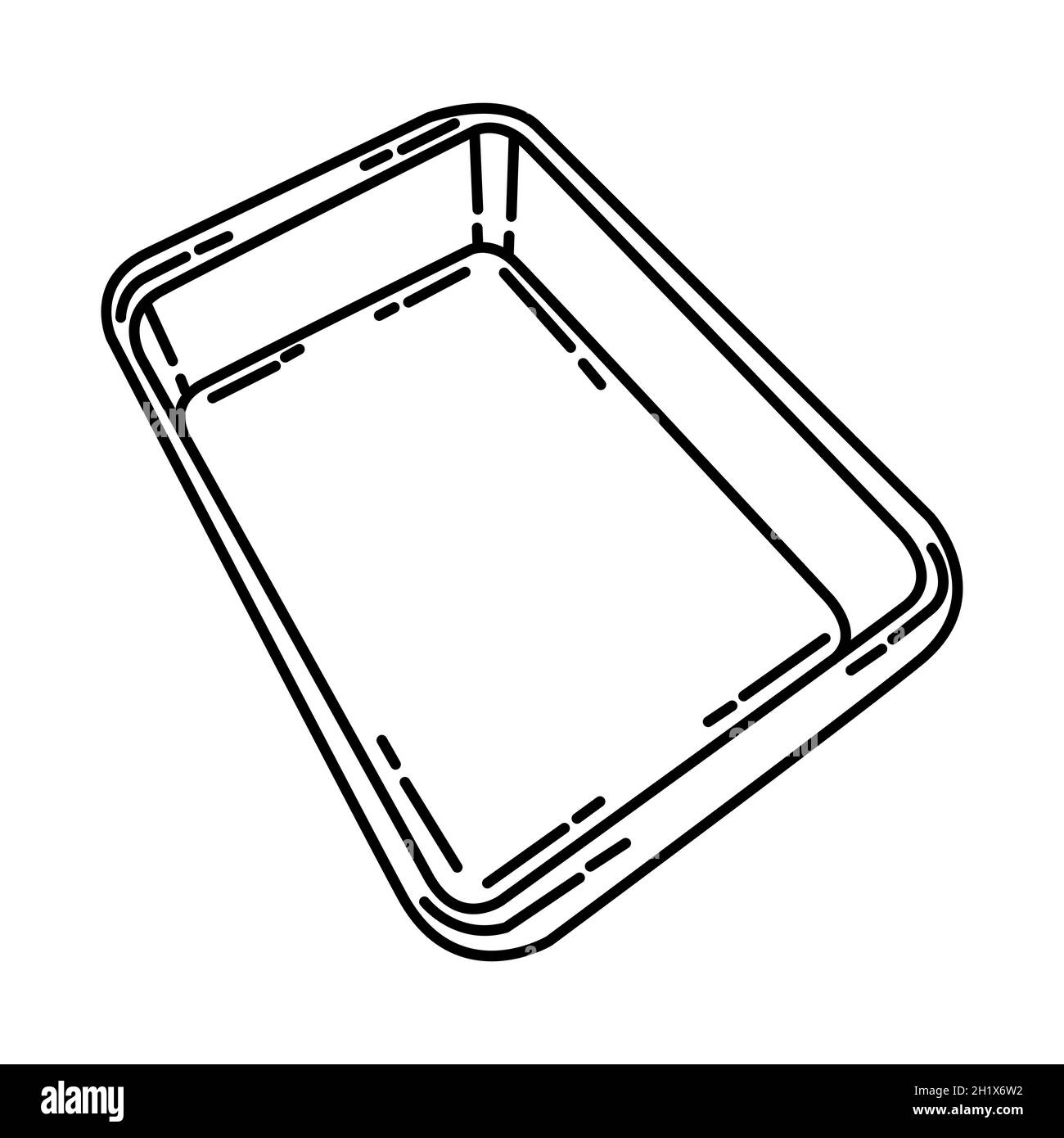 Baking Pan Part of Cooking Accessories and Equipment Device Hand Drawn