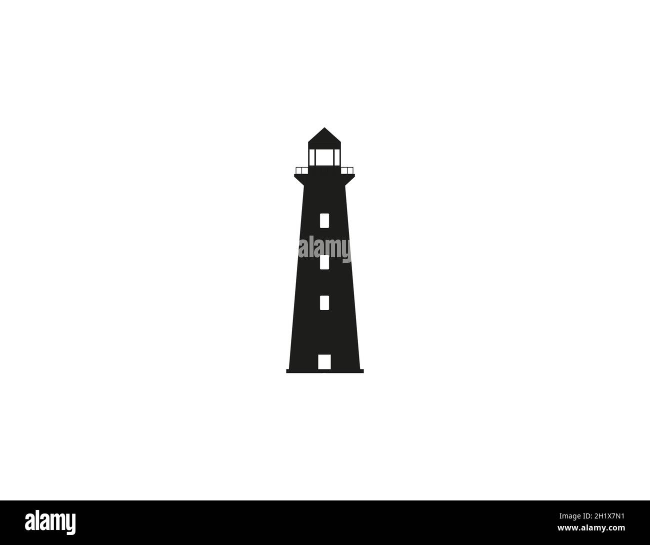 Building, lighthouse icon. Vector illustration. Flat design Stock ...