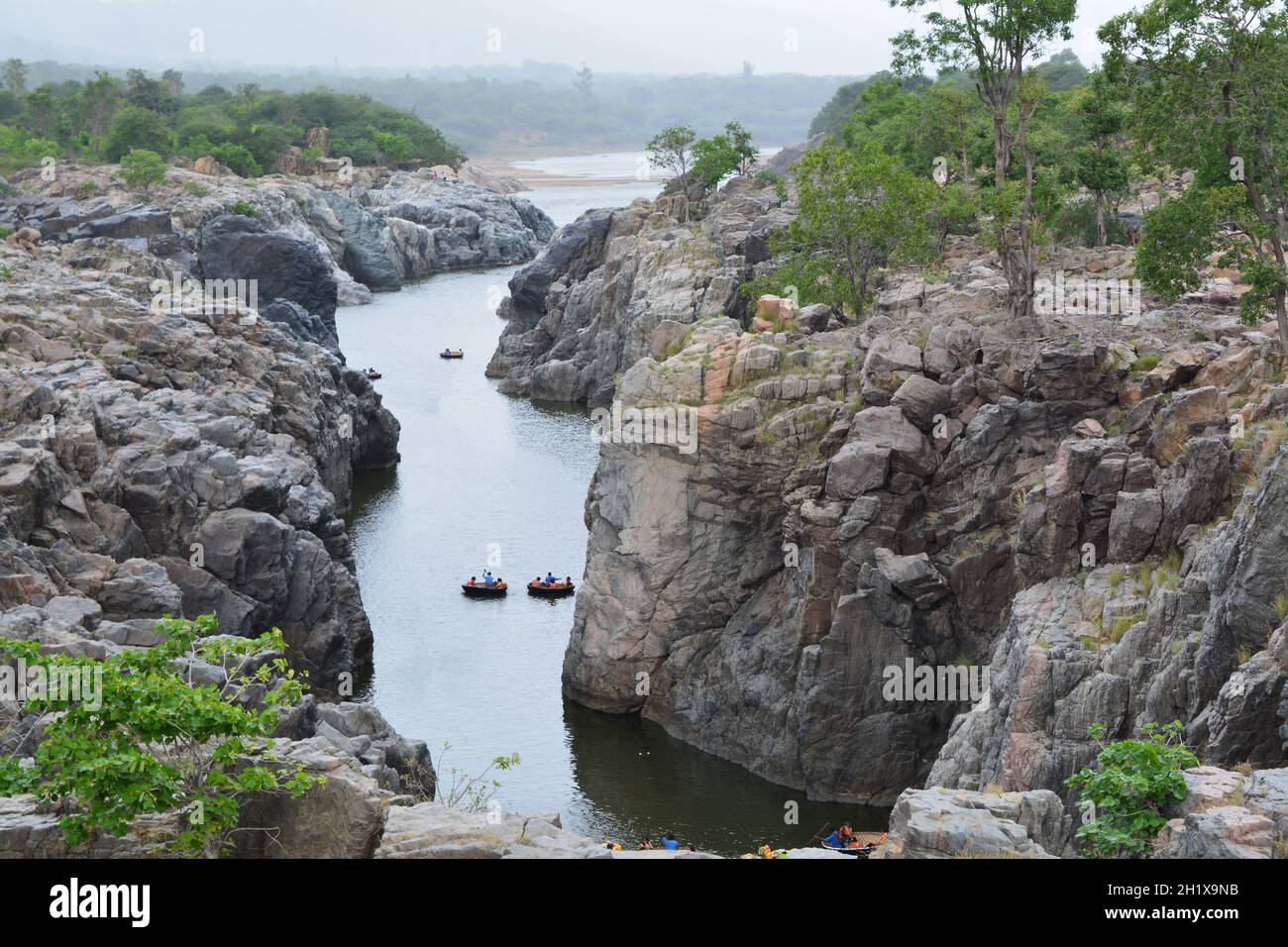 Kaveri river in India on a gloomy day Stock Photo Alamy