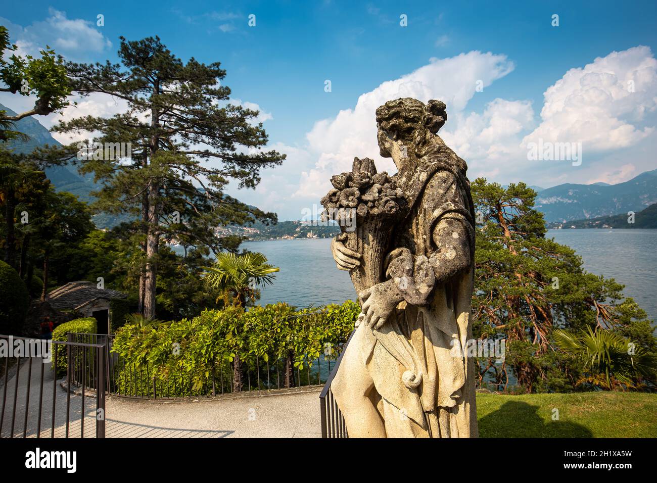 LENNO, ITALY, JUNE 04, 2019 : exteriors of villa del Balbianello, on lake Como, june 04, 2019, in Lenno, italy Stock Photo