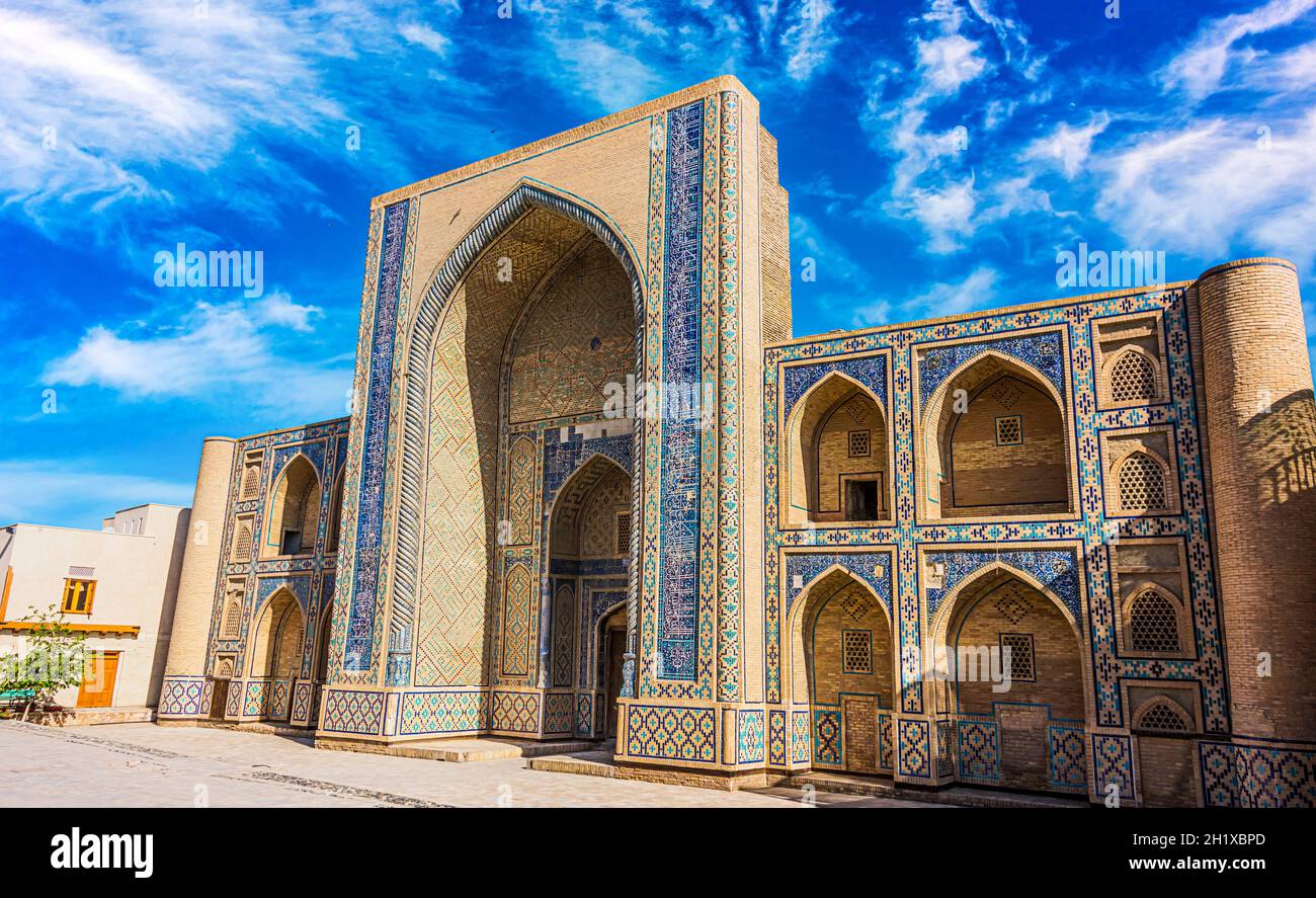 Architecture of Historic Centre of Bukhara, Uzbekistan. Stock Photo