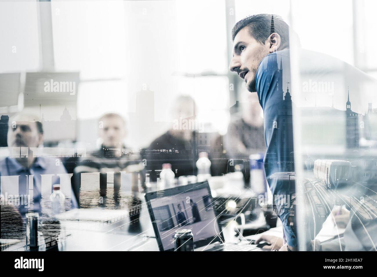 Business man making a presentation at office. Business executive ...