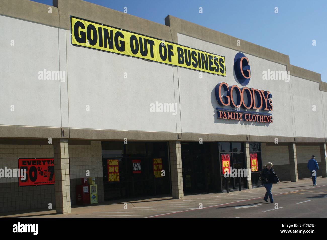 Tyler, TX Goody's Family Clothing Store with Going out of Business