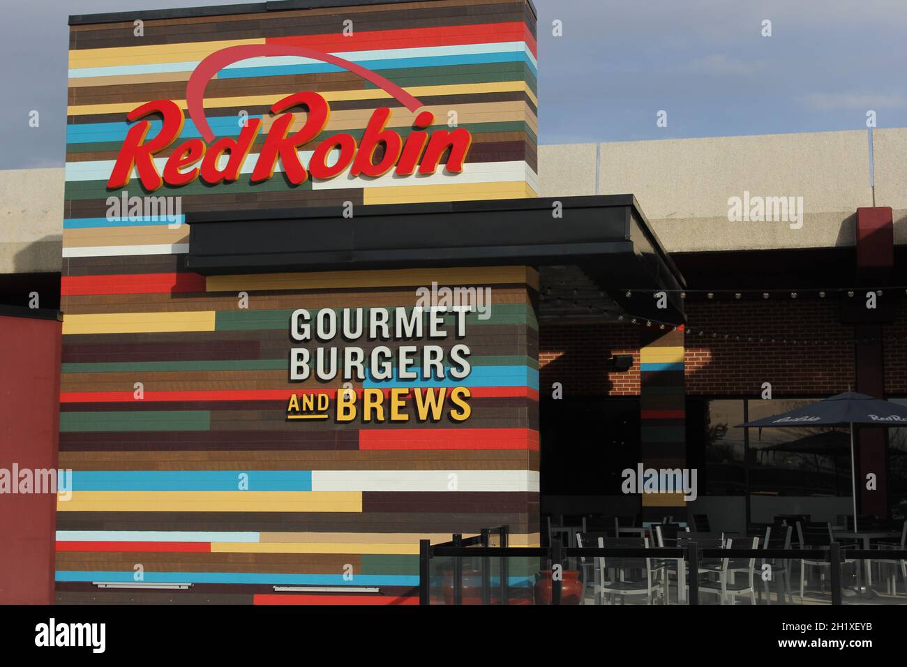 Wichita Falls, TX - February 8, 2019: Red Robin Restaurant located in the Sikes Senter Mall Stock Photo