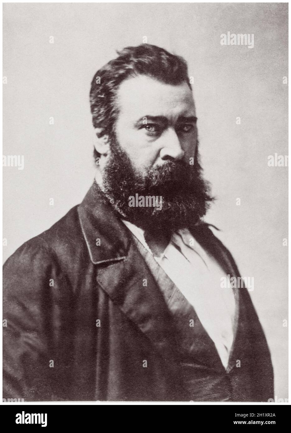 Millet Portrait Jean-François Millet (1814-1875), French Artist, portrait photograph by ...
