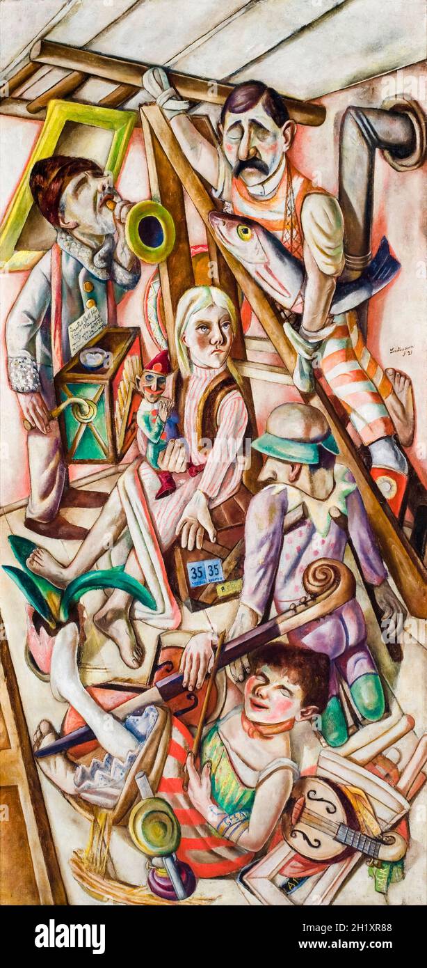 Max Beckmann, painting, The Dream, 1921 Stock Photo