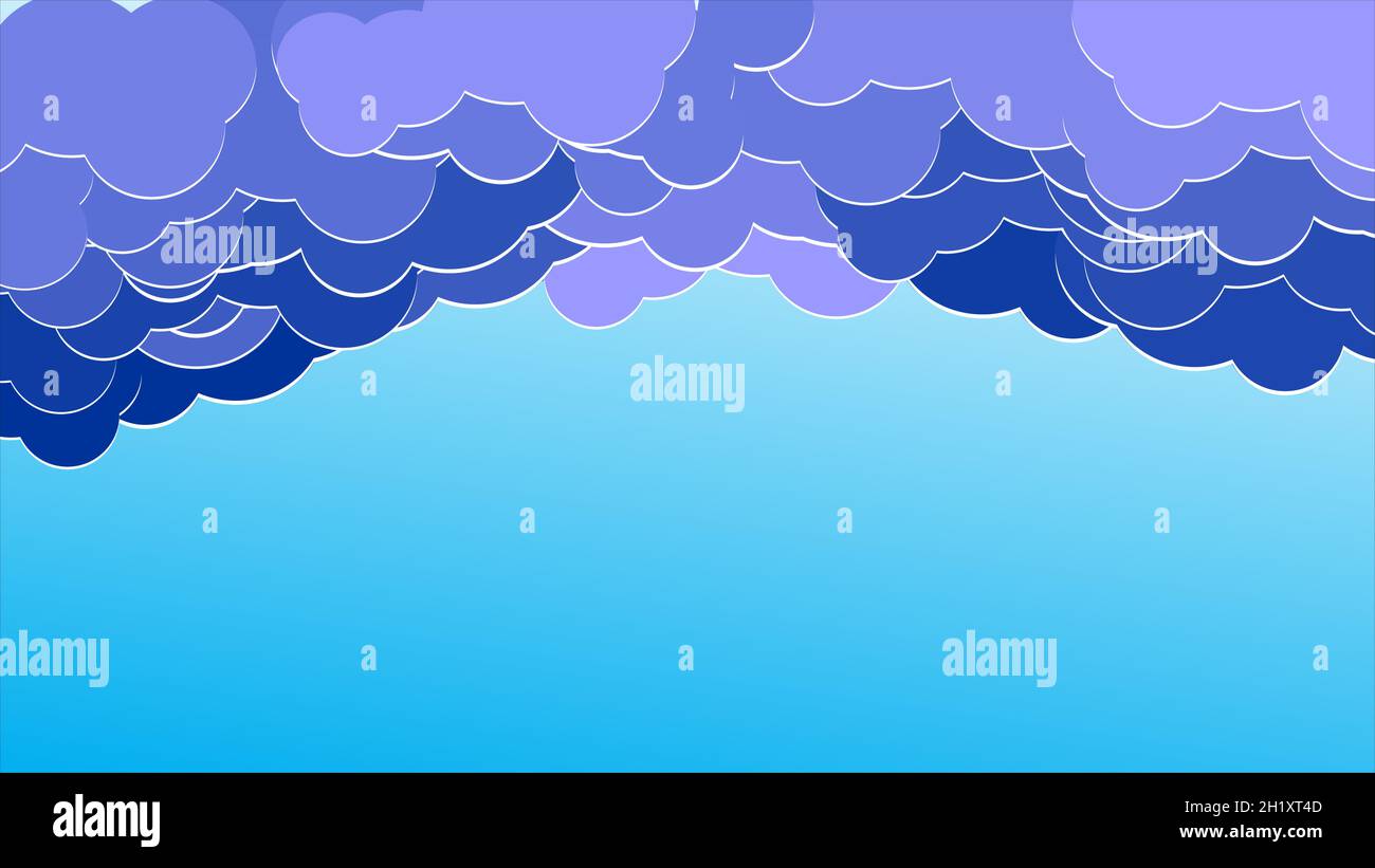 Blue sky background with clouds. Vector illustration. EPS 10 Stock ...