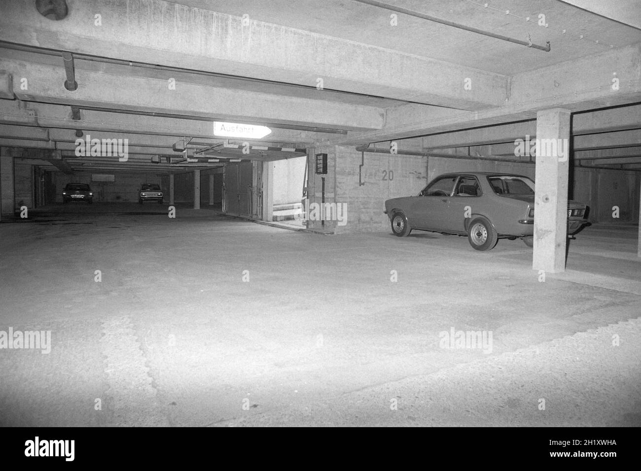An underground car park in a highrise building in ErftstadtLiblar