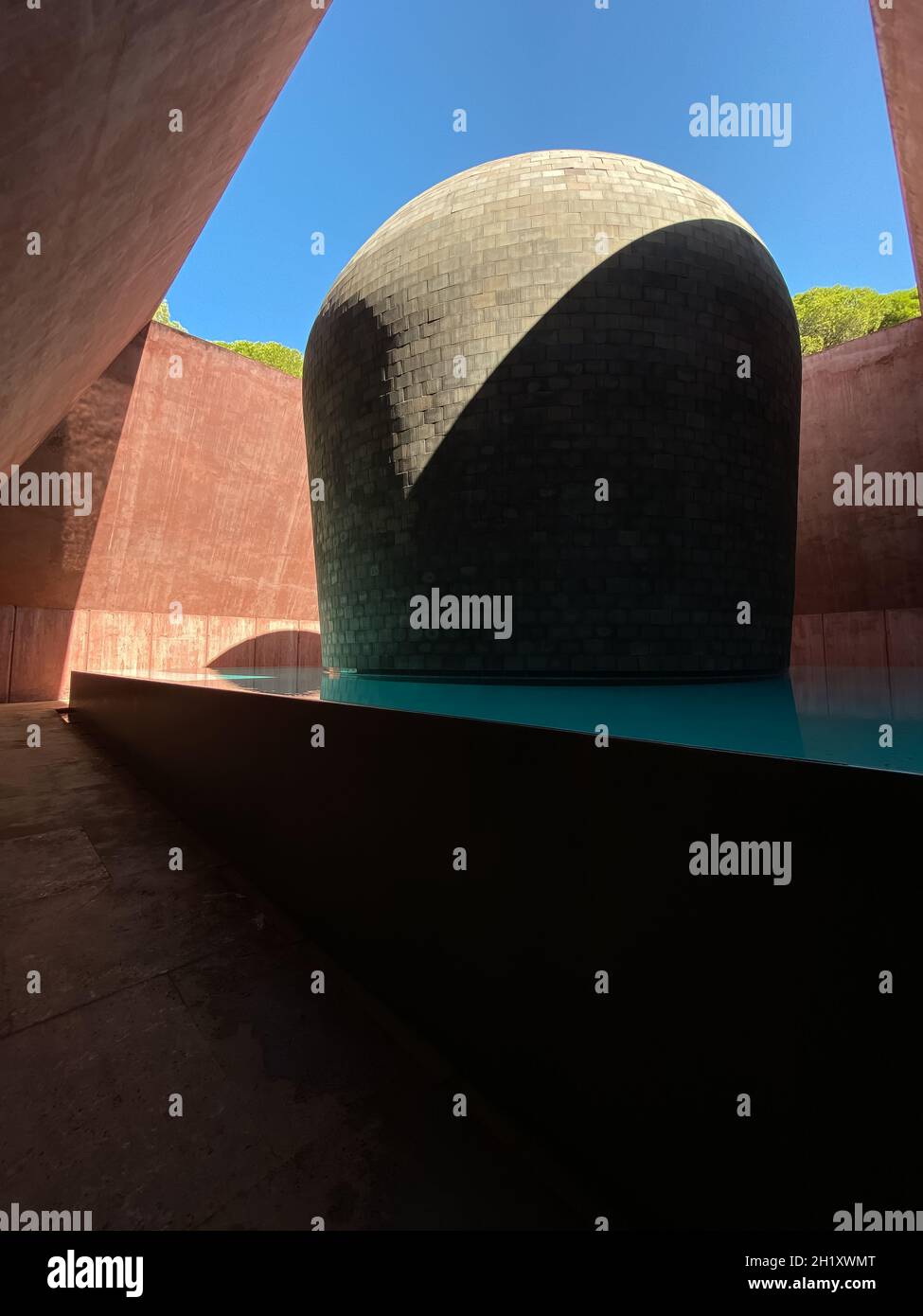 September 05, 2021 A James Turrell Second Wind Art Structure. Vejer de