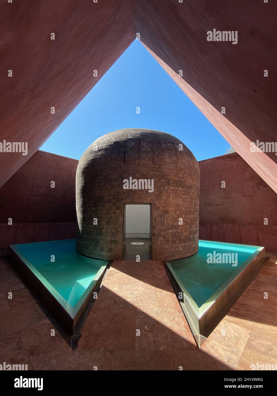 September 05, 2021 A James Turrell Second Wind Art Structure. Vejer de