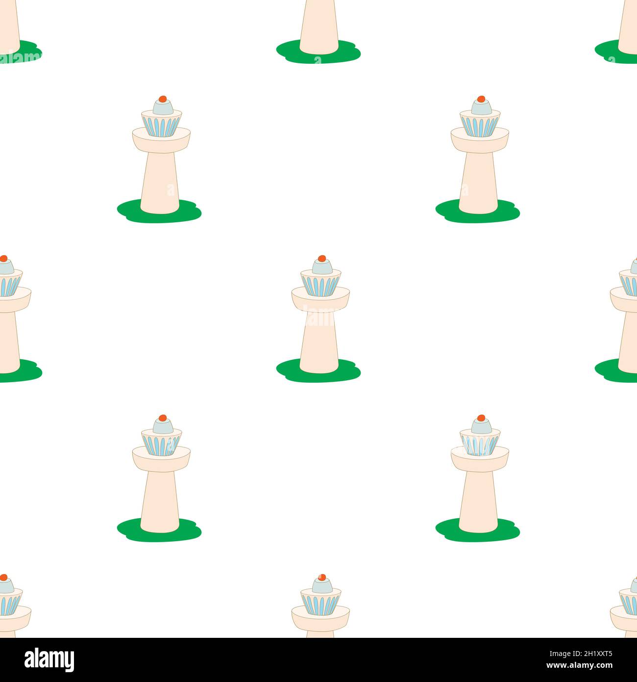Airport control tower pattern seamless background texture repeat wallpaper geometric vector Stock Vector
