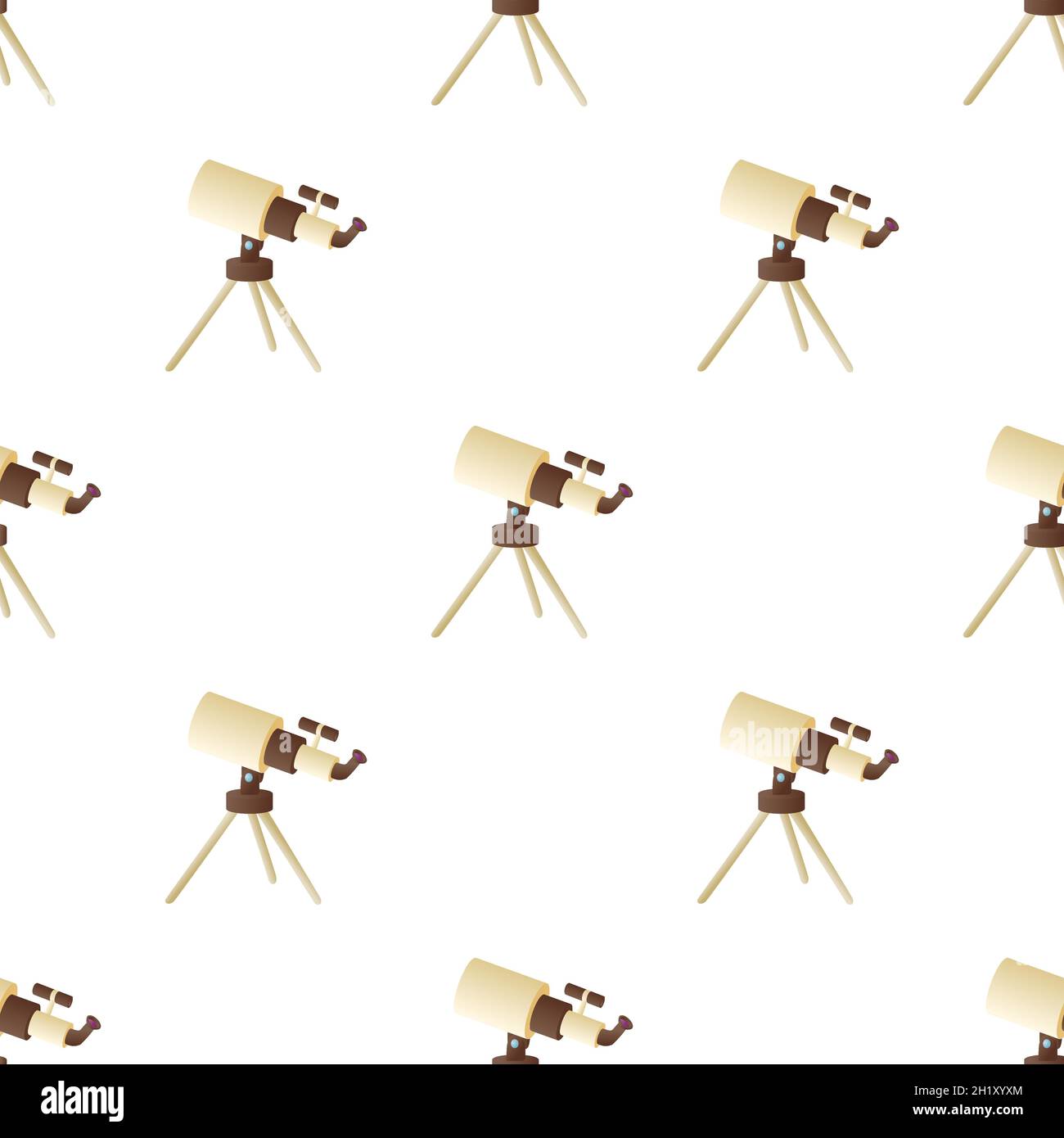 Telescope pattern seamless background texture repeat wallpaper geometric vector Stock Vector