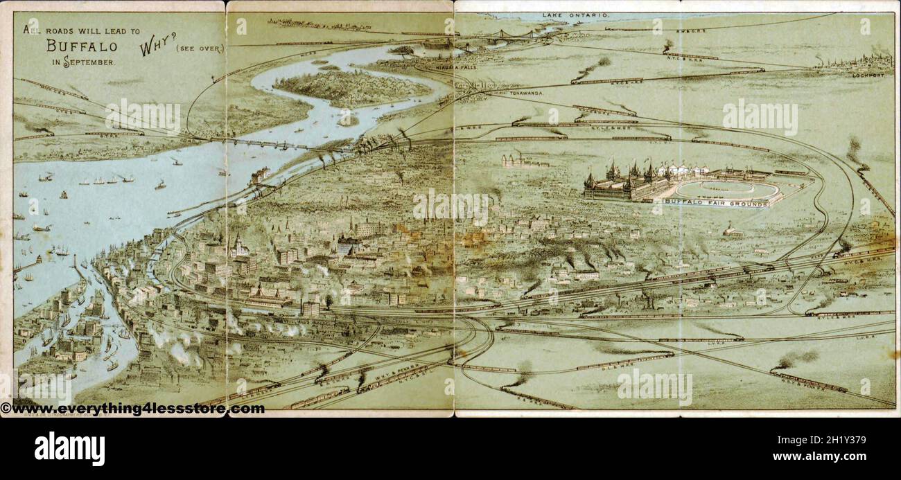 9thcentury old vintage city map Stock Photo Alamy